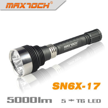 Maxtoch SN6X-17 5 * Cree LED 18650 forte luz lanterna
